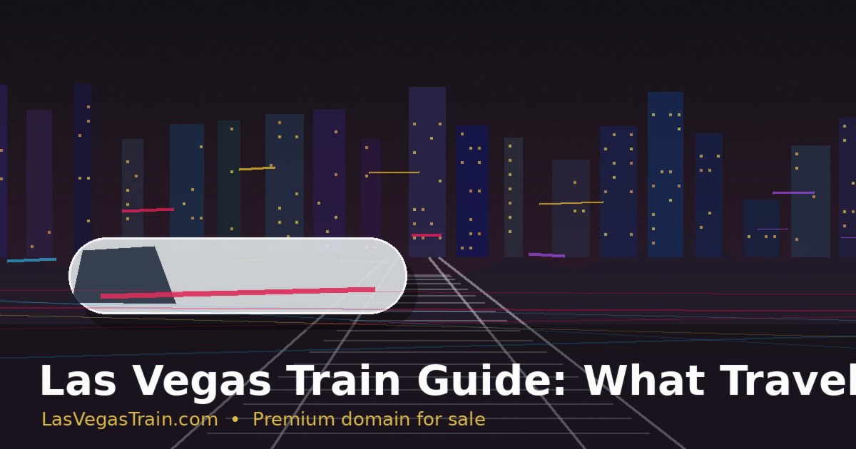 Las Vegas Train Guide: What Travelers Should Know Before the Rail Boom