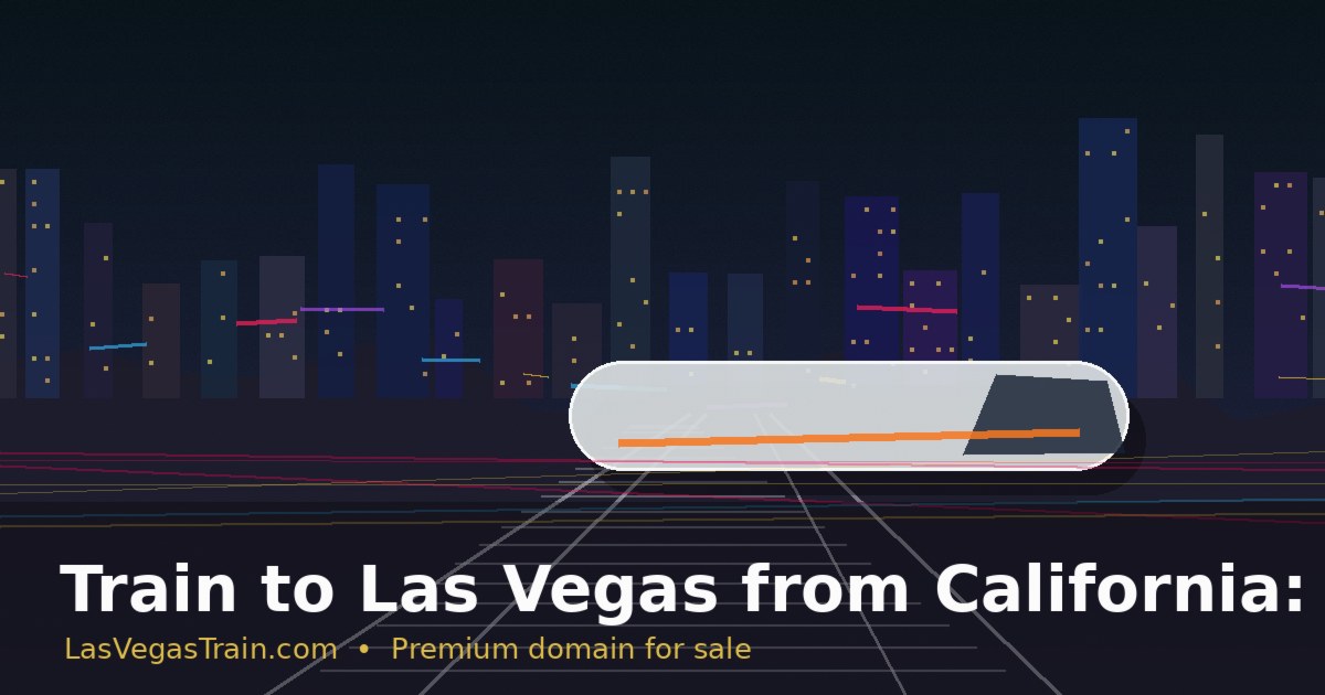 Train to Las Vegas from California: Why the Route Matters