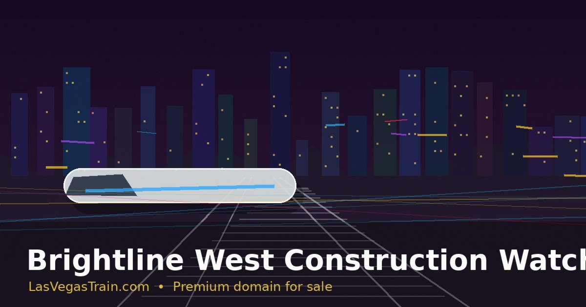 Brightline West Construction Watch: Why Las Vegas Rail Attention Is Rising
